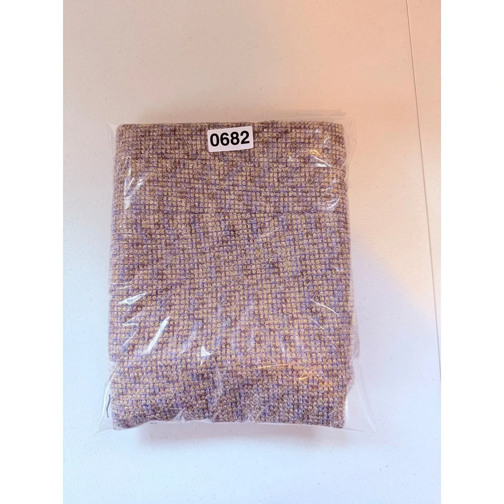 J.Crew Front‎ Zip Pencil Skirt in Sparkly Purple Gold Metallic Tweed Style E1246